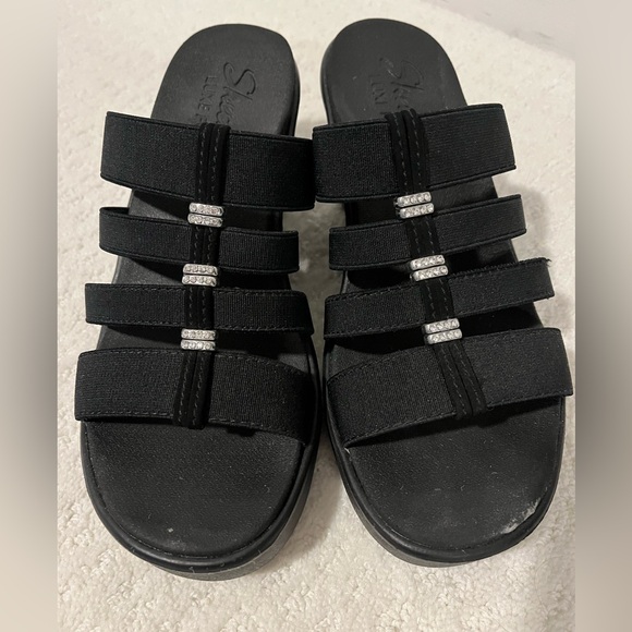 Skechers Strappy Rhinestone Sandals - Picture 2 of 5